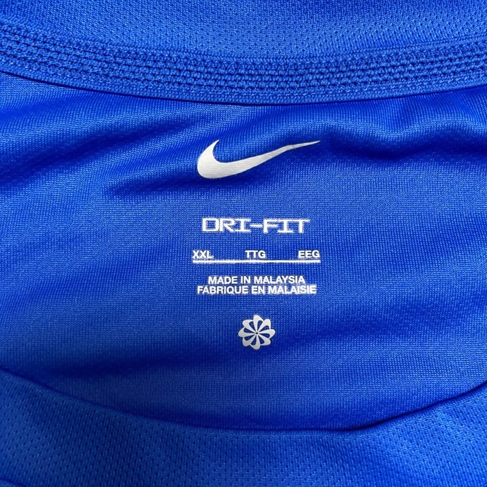 Nike Dri Fit San Dimas Football Shirt Mens 2XL Blue Round Neck Performance Sport